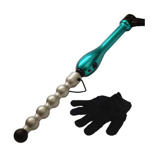 Bed Head Rock N Roller Clamp Free 2-in-1 Curling Wand | Round Barrel for Tousled Waves