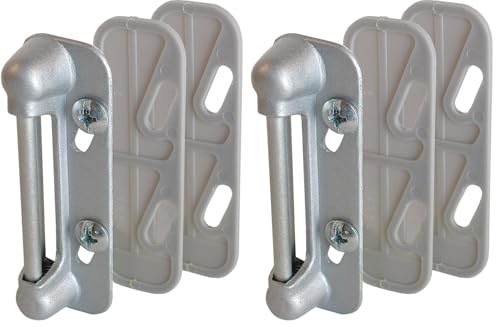 Image of Prime-Line K 5003 Aluminum, Spring-Loaded Screen Door Strike Plate (Single Pack) (Pack of 2)