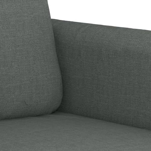 Gecheer 3-TLG. Sofagarnitur Polstersofa Loungesofa Couchsofa Gästesofa Sessel Couch Stoffsofa Sofa Wohnzimmersofa Couchgarnitur Sitzmöbel mit Kissen Dunkelgrau Stoff3202111 – Bild 7