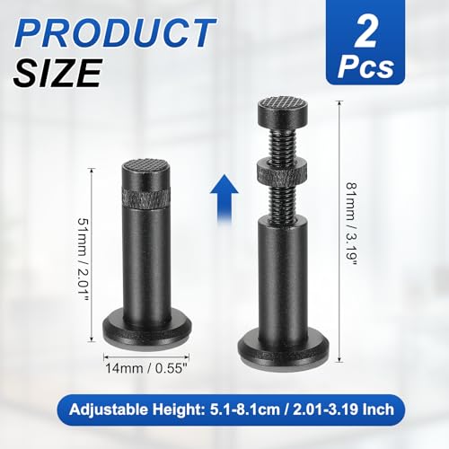 PATIKIL GPU Support Stand, Soporte Ajustable Antihundimiento para Tarjeta Gráfica con Base Magnética 2-3.2 Pulgadas, Negro miniatura 2