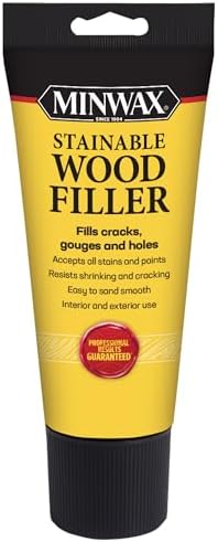 Minwax 42852000 Stainable Wood Filler, 6-Ounce