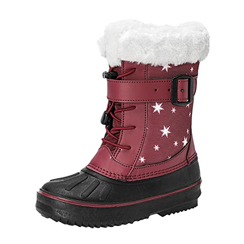 Children Shoes Snow Boots Girls Boys OutdoorBoots Warm Boots With Cotton Snow Boots Kids Leather Shoes