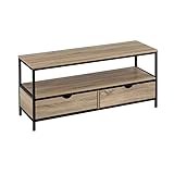 Las medidas del mueble de TV son: 57x39x120 cm.