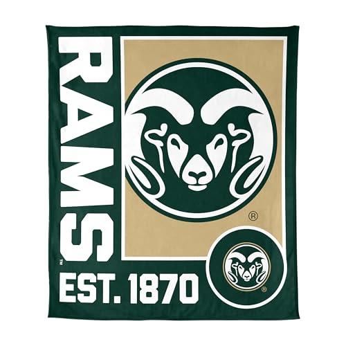 FANMATS NCAA Colorado State Rams Super Plush Throw Blanket – 60" x 70" Size | Team Color | Ultra-Soft Polyester Material