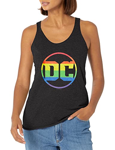 Débardeur DC Comics femme noir chiné L en coton pour style Geek