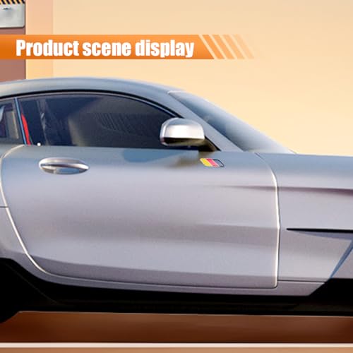 Image of Front & Tailgate 3D Germany Flag Grille Emblem Badge - Car Front Grill Badge Sign Emblem, Auto Bumper Fenders Decoration Sticker Decals Car Body Exterior Decor Accessories (2PCS Germany Flag)