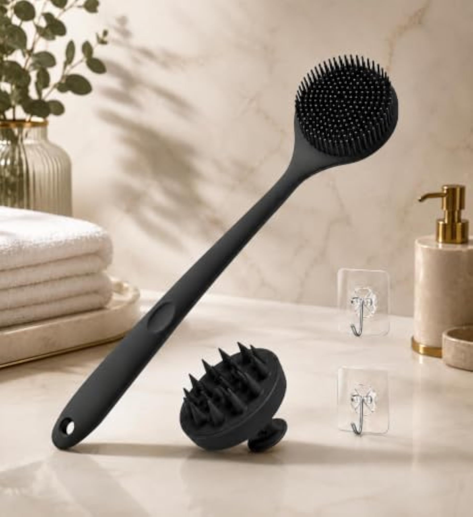 Long Handle Bath Body Brush for Men & Women
