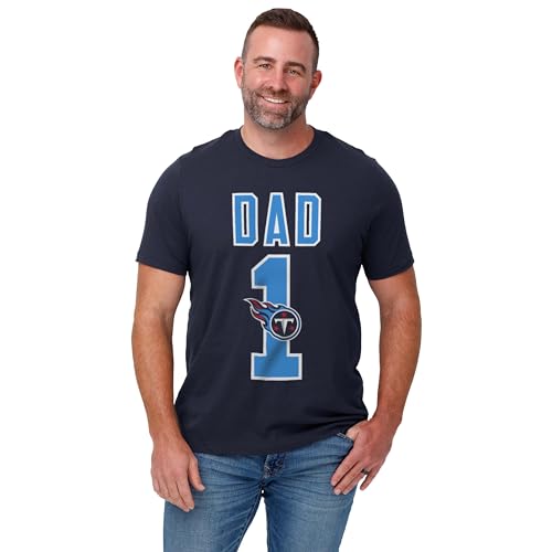 Image of FOCO NFL Mens NFL Team Logo Tee Shirt #1 Dad T-Shirt