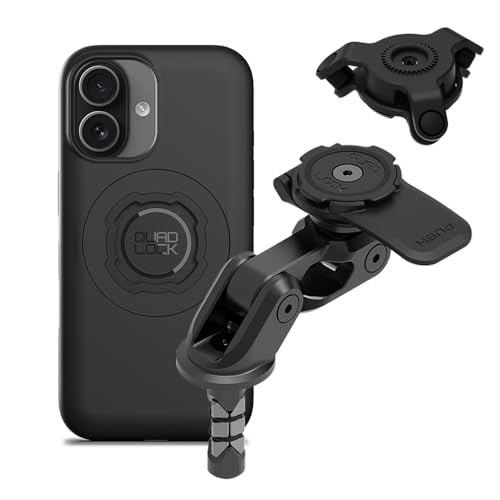 Image of Quad Lock Motorcycle Fork Stem Mount PRO Kit with Vibration Dampener and MAG Phone Case for iPhone 17