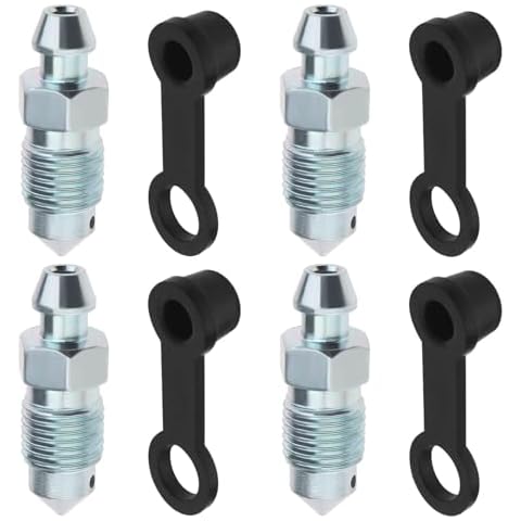 OTOTEC 4Pcs M10x1mm Brake Bleed Screws Cover