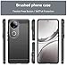 FZZSZS Carbon Fibers Case for Vivo V50 V2427,Black Carbon Fiber Souple Shell Soft Silicone TPU Phone Case Protection Cover for Vivo V50 V2427 (6.77