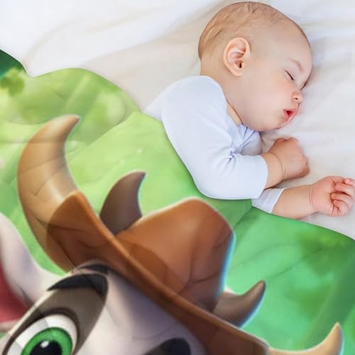Manta de vaca abrigo suave contra el frío del sofá o cama 4