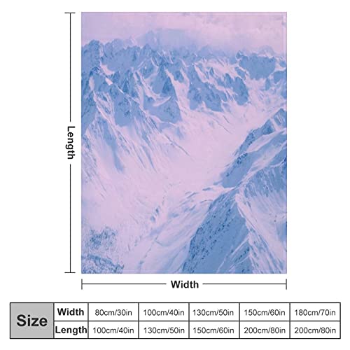 Couverture flanelle Snow Mountain, le plaid doux idéal pour offrir
