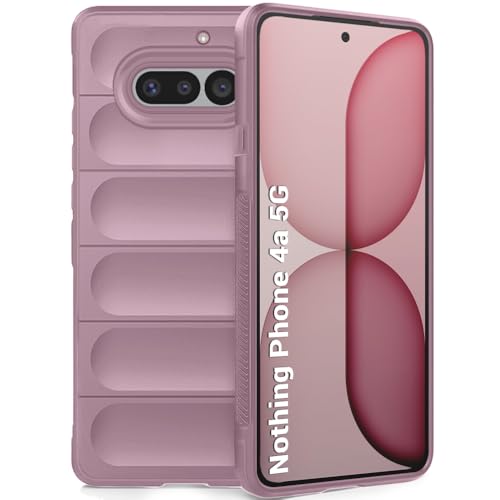 Image of TheGiftKart Liquid Silicon Back Cover Case for Nothing Phone 4a 5G | Shockproof Military Grade Protection | Micro-Fibre Cloth On Inner Side | Anti-Slip Grip Back Case for Nothing Phone 4a (TPU, Pink)