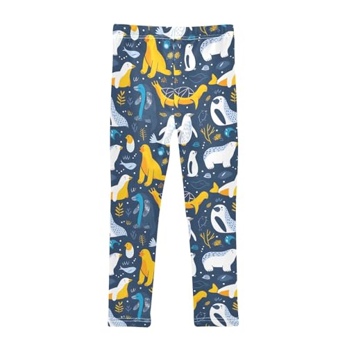 senya Girls Printed Leggings Yoga Pants Marine Animals for Kids in 4t to 10 Years, 4T2