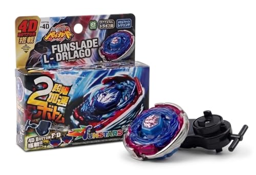 Image of Funstars Big Bang F:D Metal Fury Spinning Top with String Launcher, Aluminium Alloy & Plastic, Classic Spin Toy for Kids(Blue) (BB105)