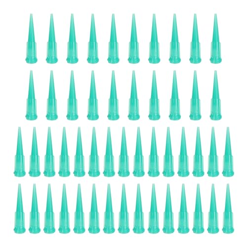 PATIKIL Aiguille de Distribution Conique à Bout Émoussé 18G, 50 Pcs Aiguille Remplissage Distributeur de Liquide à Bout Émoussé en Plastique pour Remplissage d'Encres Liquides, Vert