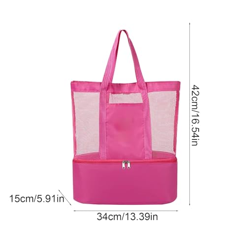 Mesh Beach Bag for Women, Large Beach Bag for Pool Travel Vacation2