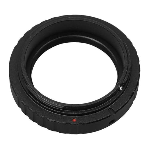 T-Ring Mount Lens Adapter T2 to EF T Mount Photography Accessory compatible with Canon SLR, M42 Thread, 0.75mm Pitch, Black