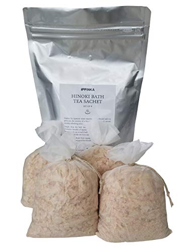 Japanese Hinoki Spa Bathtub Tea, Pack of 4 (15g x 4bags)