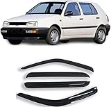 💕【VERBESSERN SIE IHR FAHRERLEBNIS】:Der Regenabweiser wurde entwickelt, um den Luftstrom über dem Auto zu verändern und zu verhindern, dass Regen, Wind und andere Fremdkörper durch die offenen Fenster in das Auto eindringen. Darüber hinaus tragen die Deflektoren, indem sie die Fenster offen halten, dazu bei, den Frischluftstrom im Auto zu verbessern und die allgemeine Luftqualität zu verbessern.