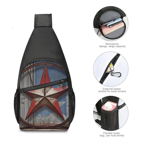 Morrales de hombro American Wastern Texas Star ligera miniatura 5