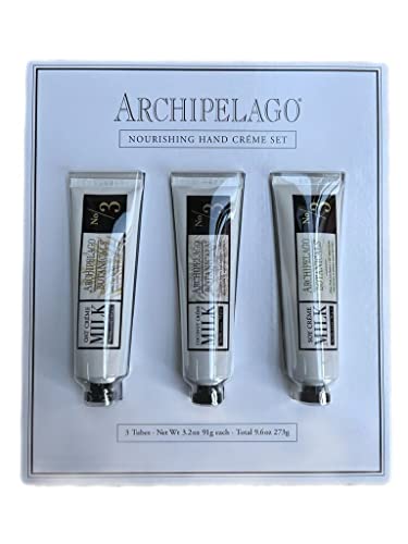 Archipelago Botanicals Hand Crème Set Of 3 (3.2 oz each) (COCONUT, SOY, OAT)
