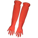 Seguro y flexible: con mangas elásticas alrededor de cada guante garantiza que no se deslice hacia abajo o se caiga mientras los llevas.