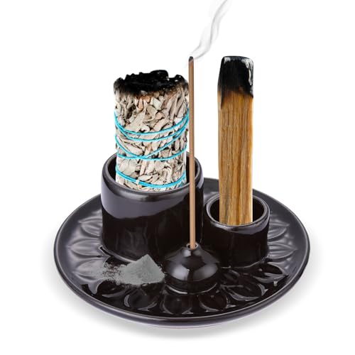 RAFIYU 4 in 1 Räucherstäbchenhalter, Diese Räucherschale für...