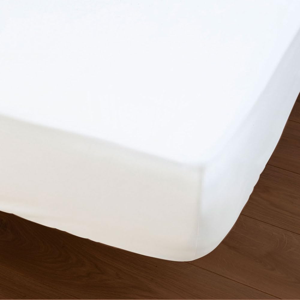 DROUAULT - Alèse & Protège-Matelas Absorbant - Collection Soft Pro Blanc 140x190 cm - Molleton de Coton 230 GR/m² - Anti-acariens Anti-rétrécissement Sanfor - Bonnet 30-42 cm - Lavable 40°C