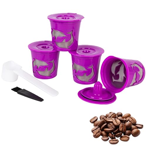 Fving Reusable K-Cup Filters 4-Pack with Tools