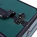 Karl home 4 in 1 Makeup Train Case Rolling Cosmetic Trolley Large Capacity Travel Organizer with Key 360°Swivel Wheels Suitcase for Beauticians Hairstylists Nail Tech Students,Dark Green