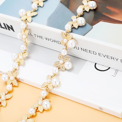 Metal Waist Chain Women Girl Gold Adjustable Body Link Pearl Belts Fashion Belly Jewelry Accessories for Jeans Dresses4