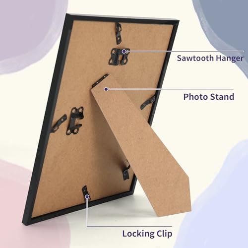 12-Piece 8" x 10" Wtgras Picture Frame Set (Black) $14.99 & More - image 5