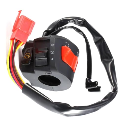 Interrupteur de commande guidon moto avec bouton push démarrage