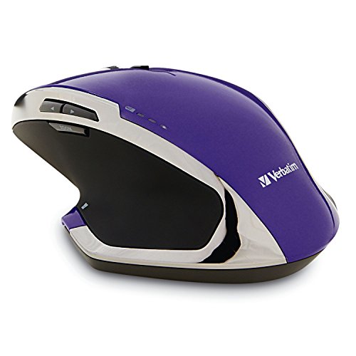 Verbatim Wireless Desktop 8-Button Deluxe Mouse - Ergonomic, Blue LED, Portable Mouse