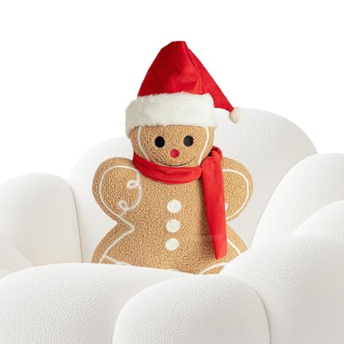 Gingembre en peluche figurine de Noël et décoration de salon souple
