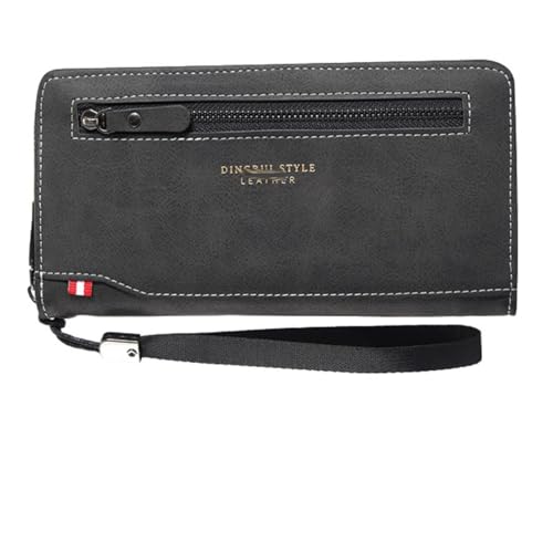 BnMvF Portefeuille en Cuir Vintage pour Hommes Portefeuille à Deux Volets pour Les Voyages, Design Minimaliste avec Fentes pour Cartes et Poche pour Argent,...