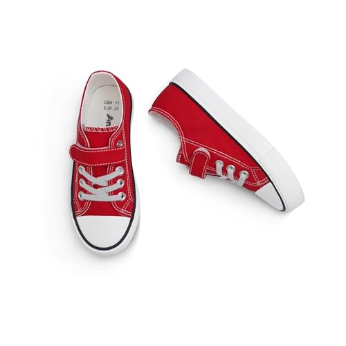 ANTLULU Boys and Girls Canvas Kid Shoes Adjustable Design Fashion Casual Sneakers4