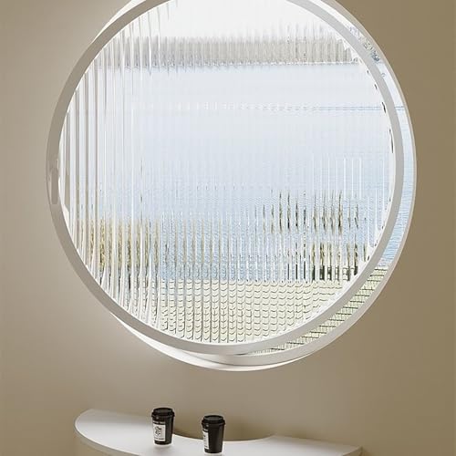 Fenêtre ronde pivotante en verre pour chambre avec hublot rotatif blanc 45cm