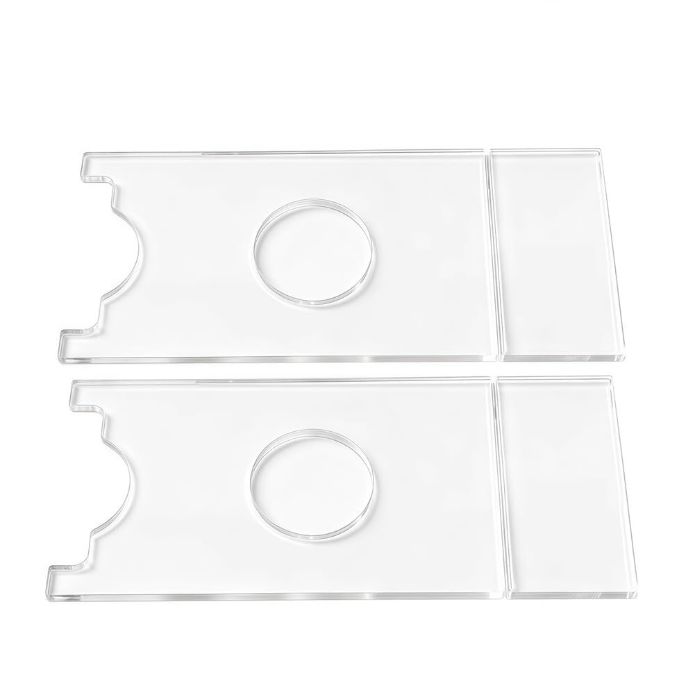 UDSKNV[KSL Wall Protector 2 Pack Clear Acrylic Furniture Stoppers Non-Slip Stabilizer Pads for Bed Table Couch Wall Spacer