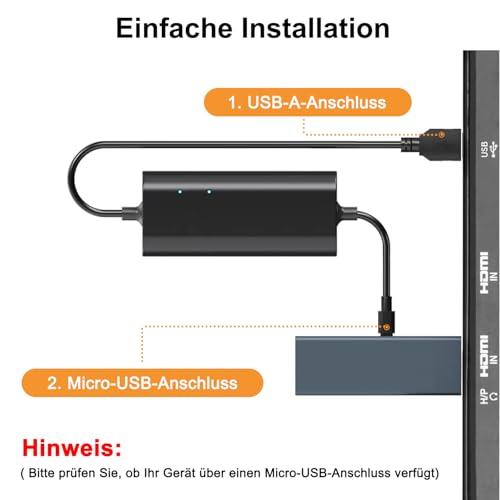 USB Stromkabel Ladekabel Kompatibel mit Fire TV Stick Mit TV Netzteil Adapter, Power Kabel Netzkabel 4k Verbessern Sie die TV-Klarheit, Strom Erhöhen – Bild 6