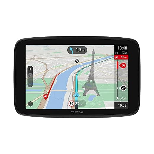 Tomtom GPS GO Navigator (6 Pouces, info trafic en Temps réel, essai du Service Alerte de Zones de Danger, Cartes du Monde, Mise à Jour Via Wi-FI)