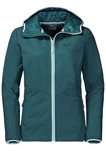 Preisvergleich Produktbild Jack Wolfskin Damen Sky Point Hoodie, Dark Jade, XXL