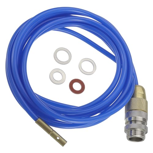 HUAREW Dispositivo de limpieza de tuberías de agua a alta presión potente limpiador de tuberías de alta presión para tuberías M22 M24 y 1/2 pulgadas incluye sellos y 3 metros de longitud