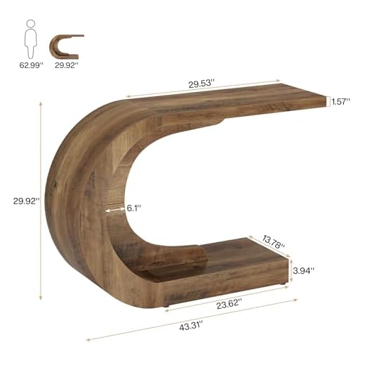 Mid-Century Modern Console Table for Entryway