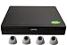 Produktbild ONVIF 4 Kanal Set mit 4 IP Kameras 7202 Überwachungssystem 720P HD IP66 Überwachungskamera Tag und Nacht Nachtsicht 1 Mega Pixel von Kobert-Goods