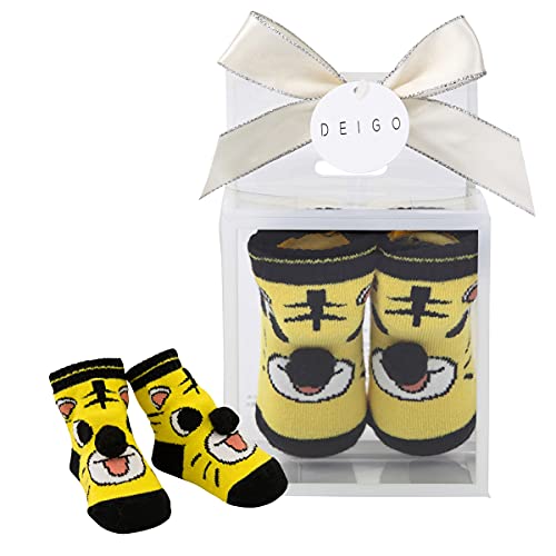 DEIGO 靴下 タイガー イエロー 0-12M 6355