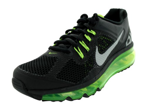 Nike Air Max 2013 (Big Kid) Black/Volt/Metallic Silver 5 Big Kid M