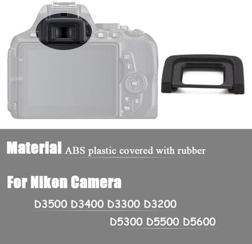 Image of MOSTOS - DK-25 Camera Eyepiece Eyecup Viewfinder for Nikon D3400 D3500 D3200 D5100 D5200 D5300 D5500 D5600 D5000 D3300 D3100 D3000 Cameras